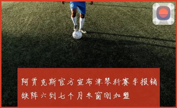 阿贾克斯官方宣布津琴科赛季报销缺阵六到七个月冬窗刚加盟